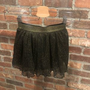 GIRLS BALLERINA SKIRT WITH TULLE W/GOLD DETAILS